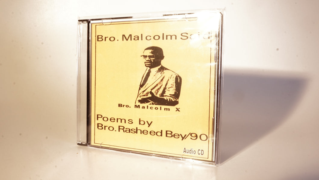 BROTHER MALCOM SAID AUDIO CD